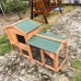 Brand New Rabbit Chicken Guinea Pig Ferret Hutch House Coop w Extension Run